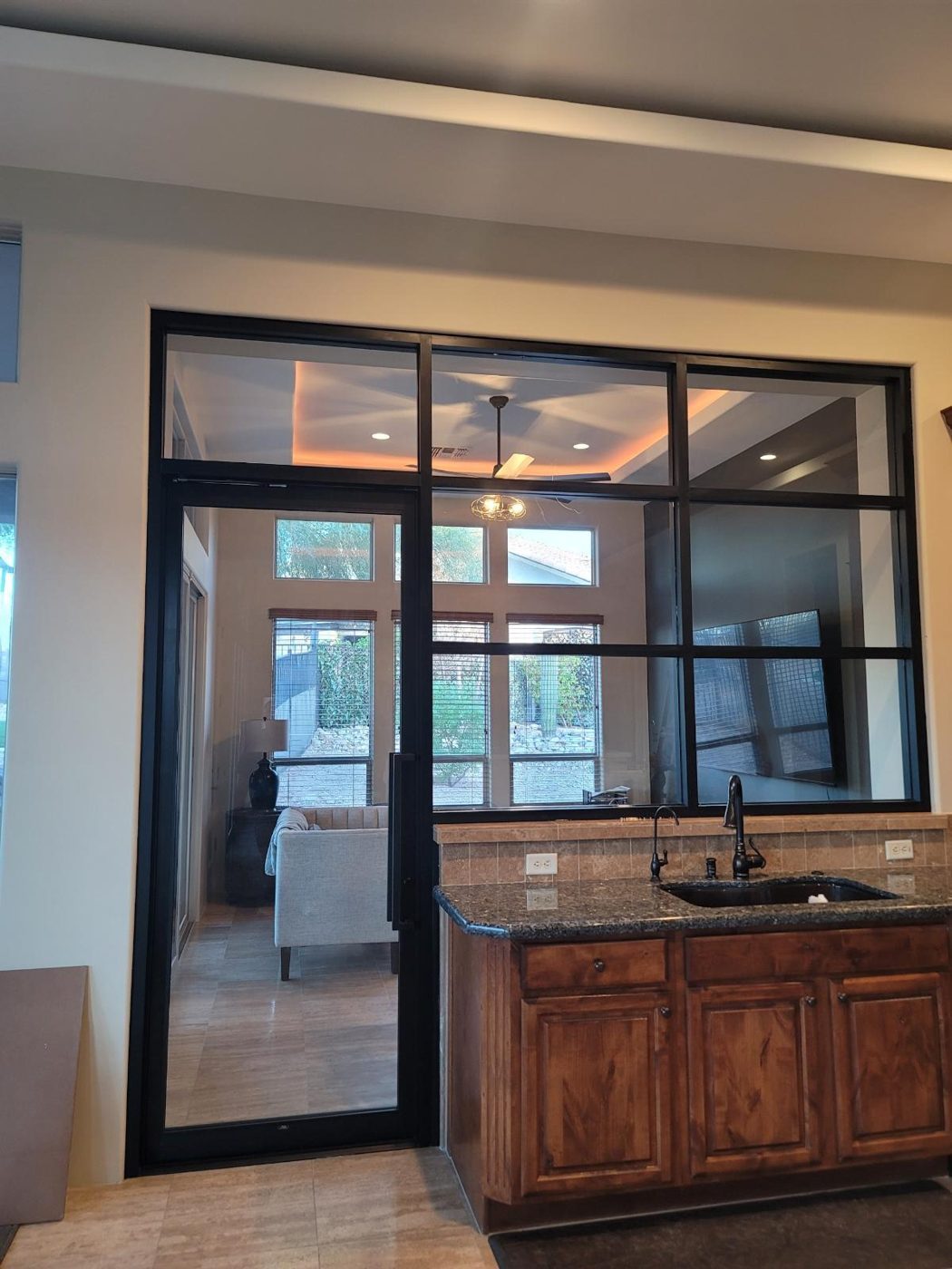 Custom glass installation, Aug 2023, Phoenix metro by Mad Touch Glass
